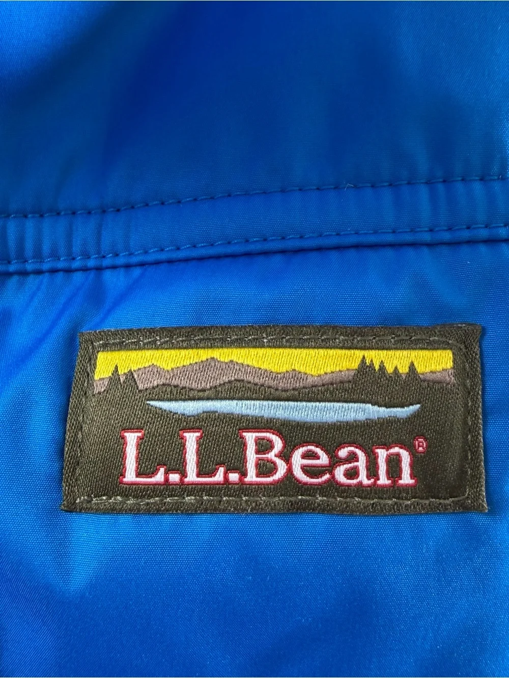 L.L.Bean Mountain Classic Puffer Vest Men XL Blue ColdShield Insulated